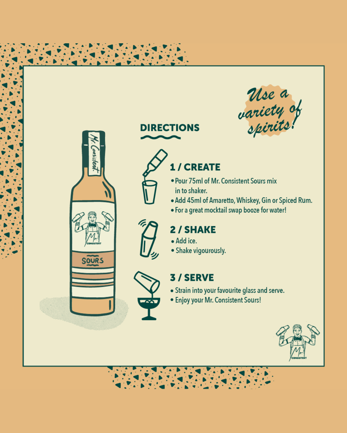 MR. CONSISTENT ❘ Sours Cocktail Mixer (10 Serves)