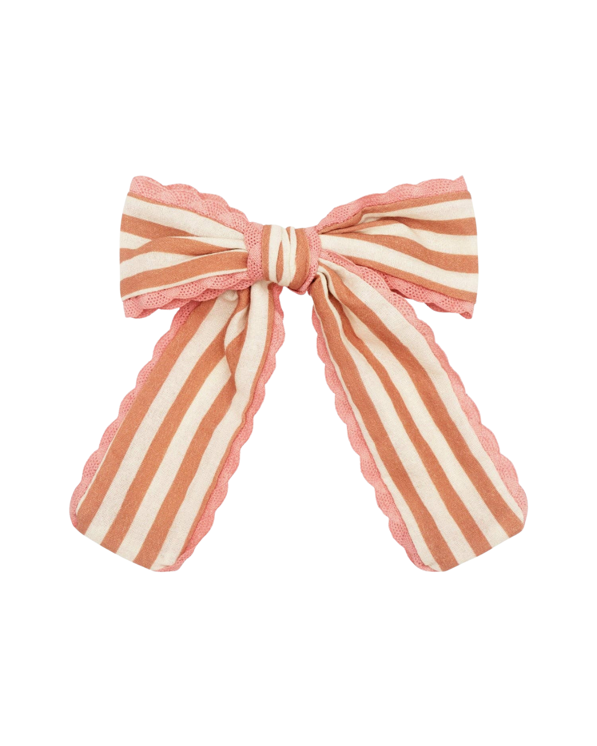 Stripy Scallop Long Bow Clip