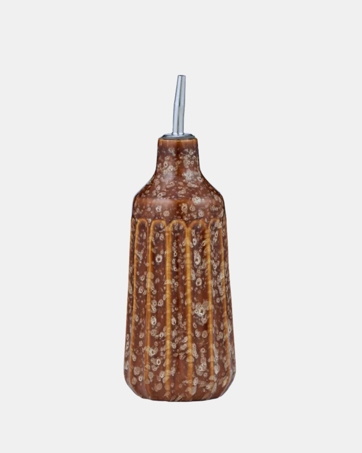 Studio Ceramic Oil Bottle - Cocoa