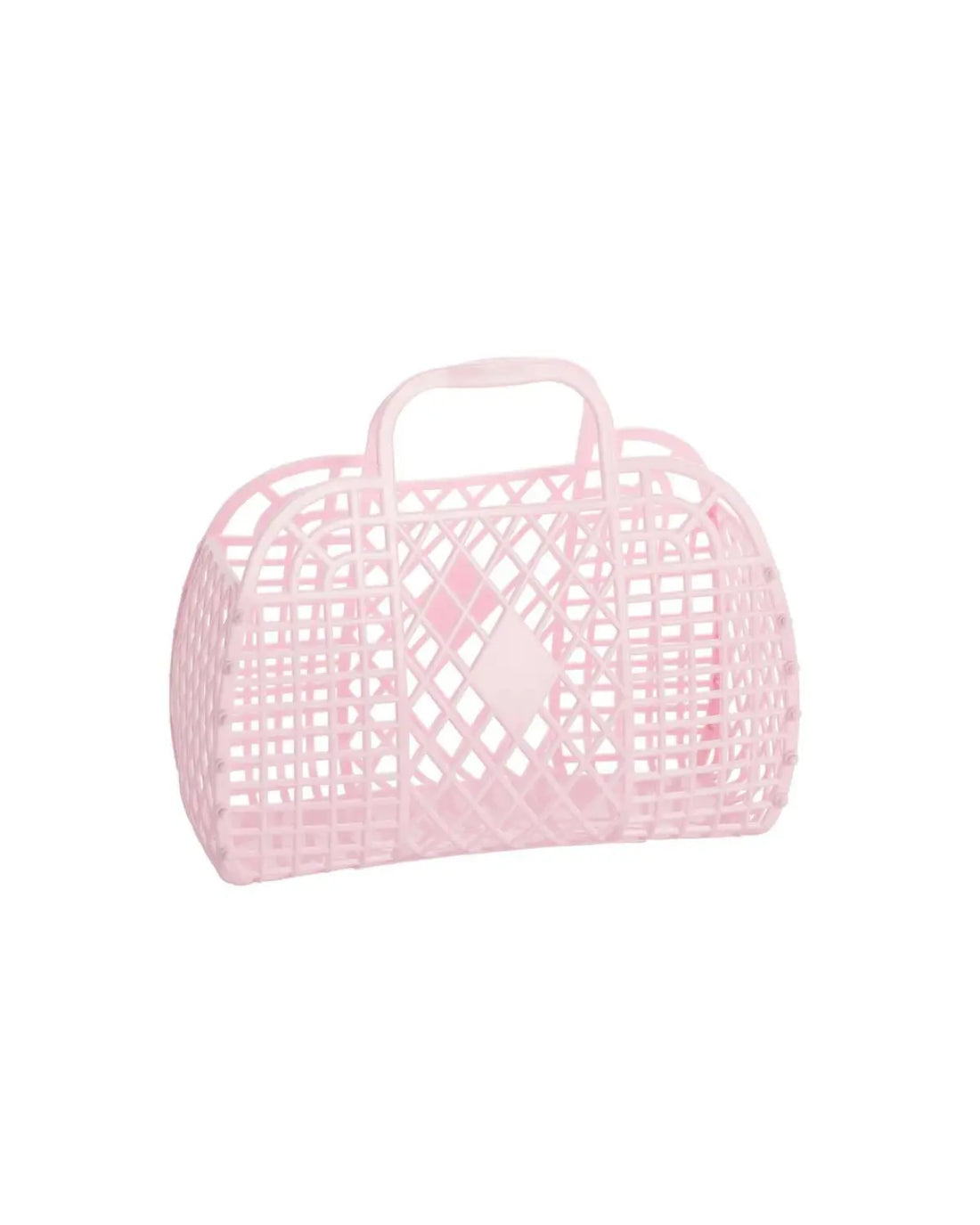 Sun Jellies Retro Basket (Small) - Baby Pink