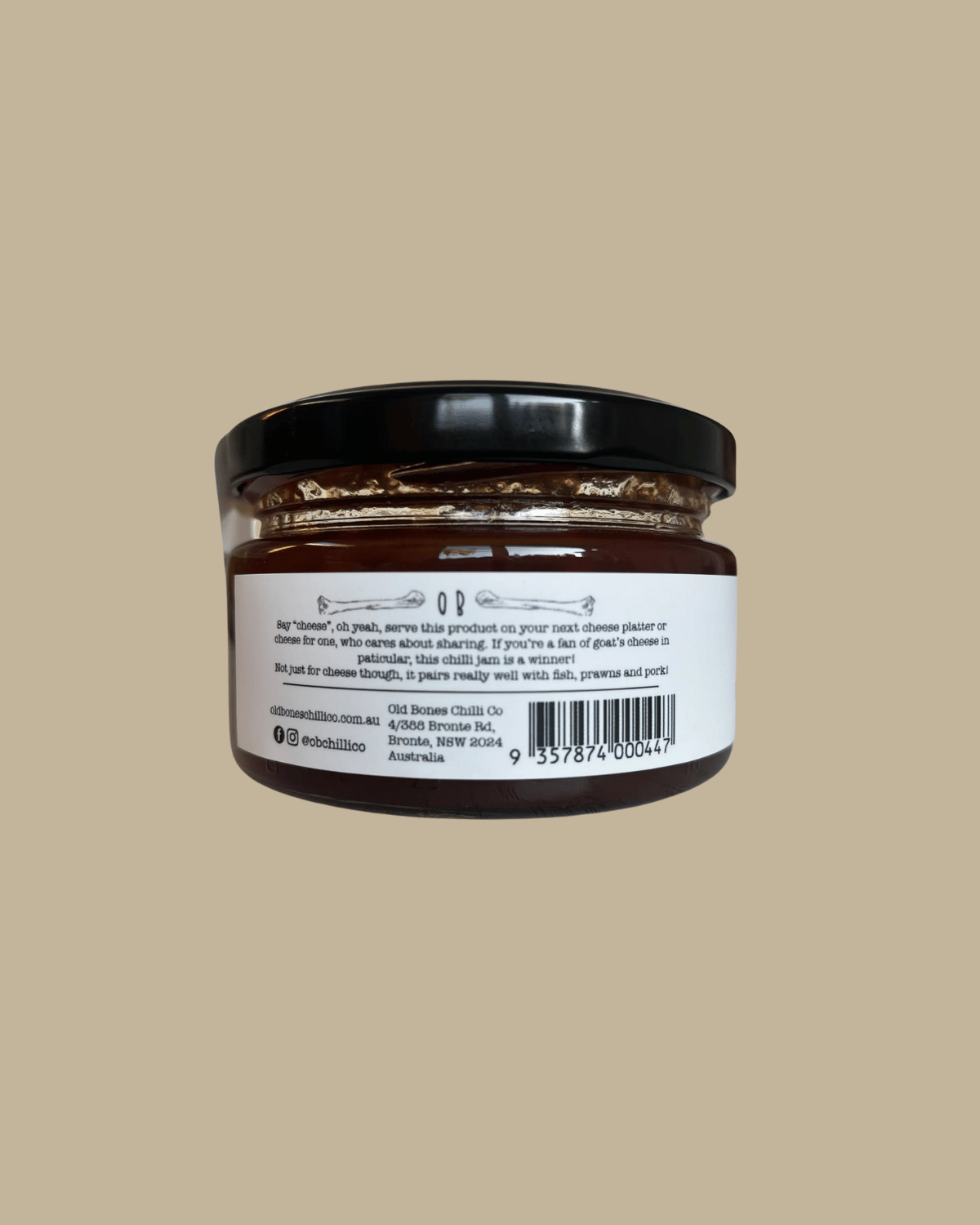 Sweet & Smoky Chilli Jam by Old Bones Chilli Co