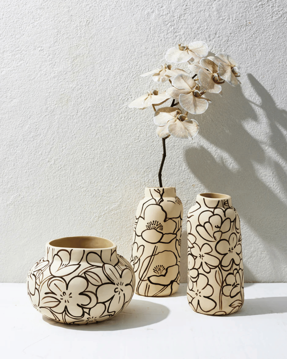 Tender Frangipani Bowl Vase by Jones & Co