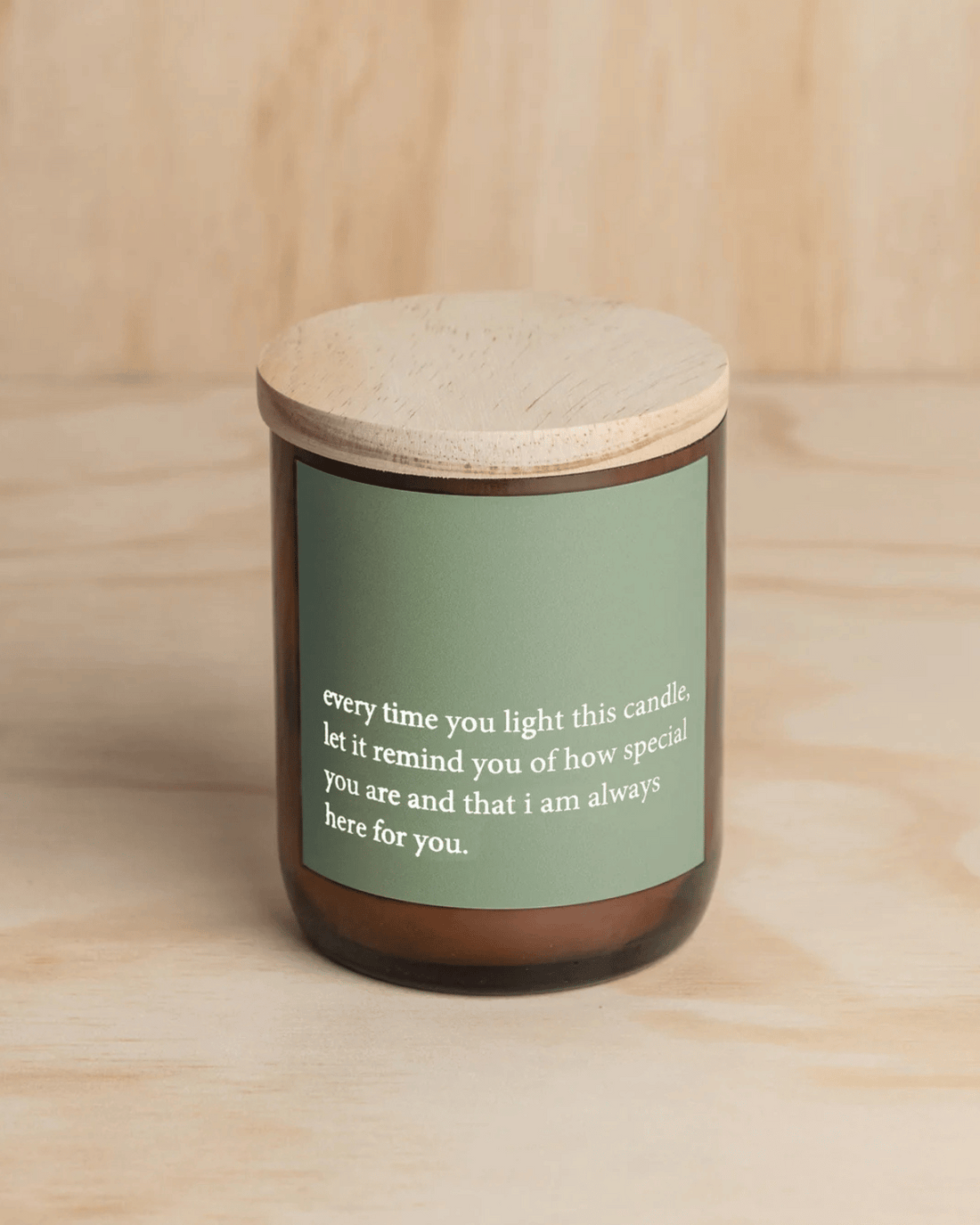 Heartfelt Quote Candle - &