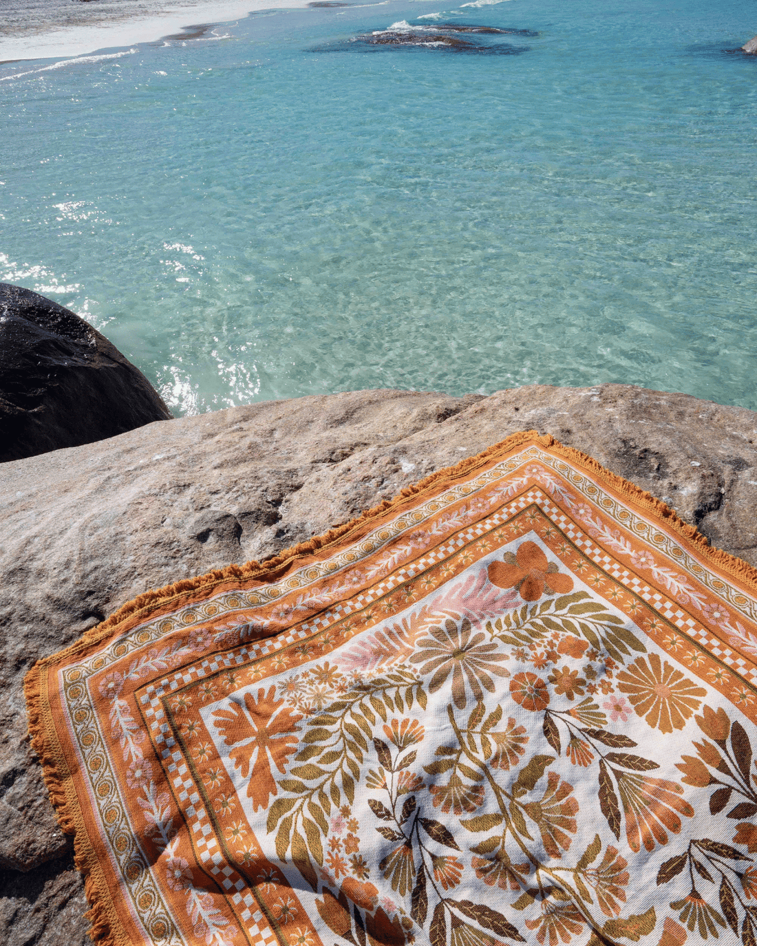 The Dahlia Picnic Rug by Salty Aura