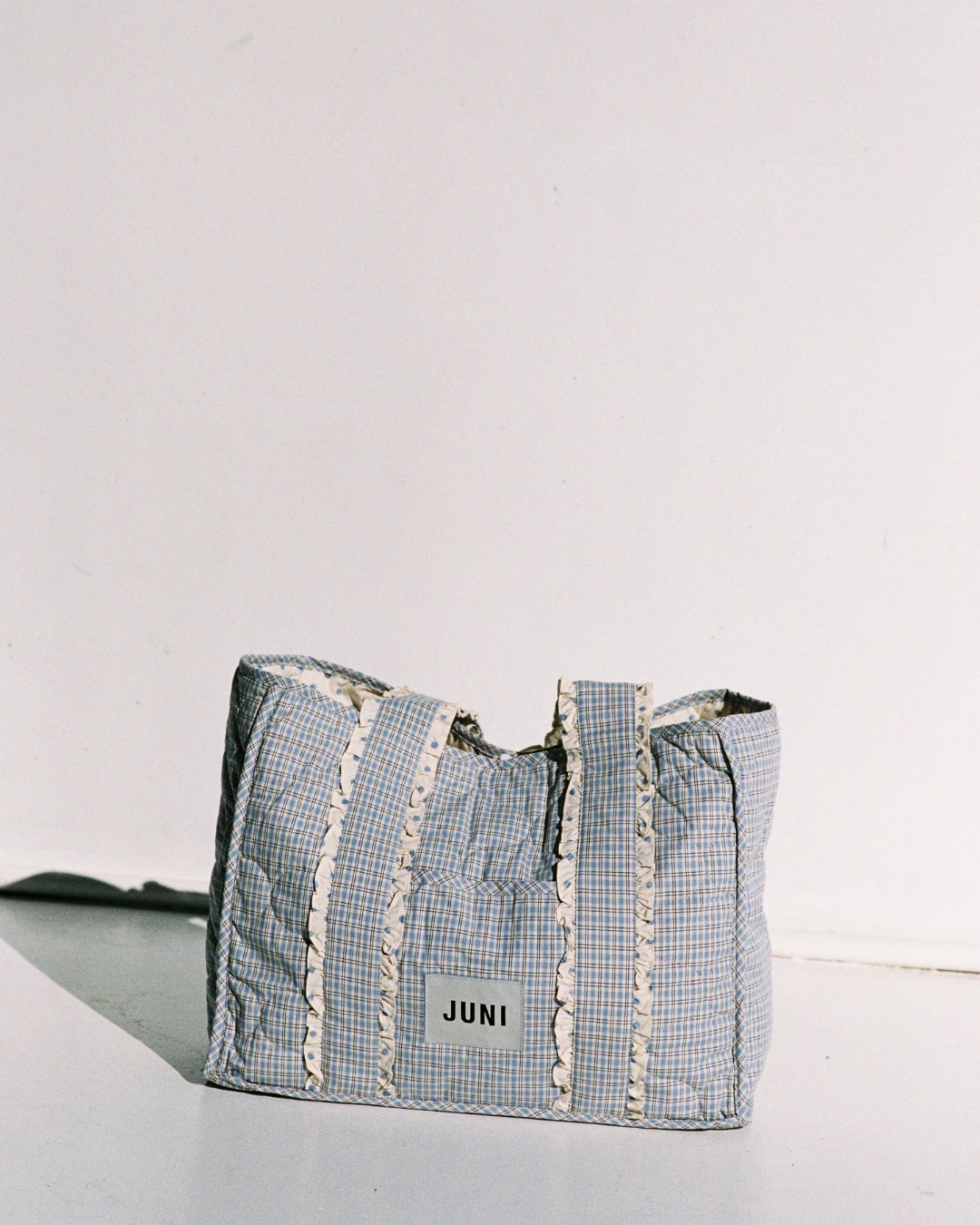 The Everything Bag - Blue Check by Juni