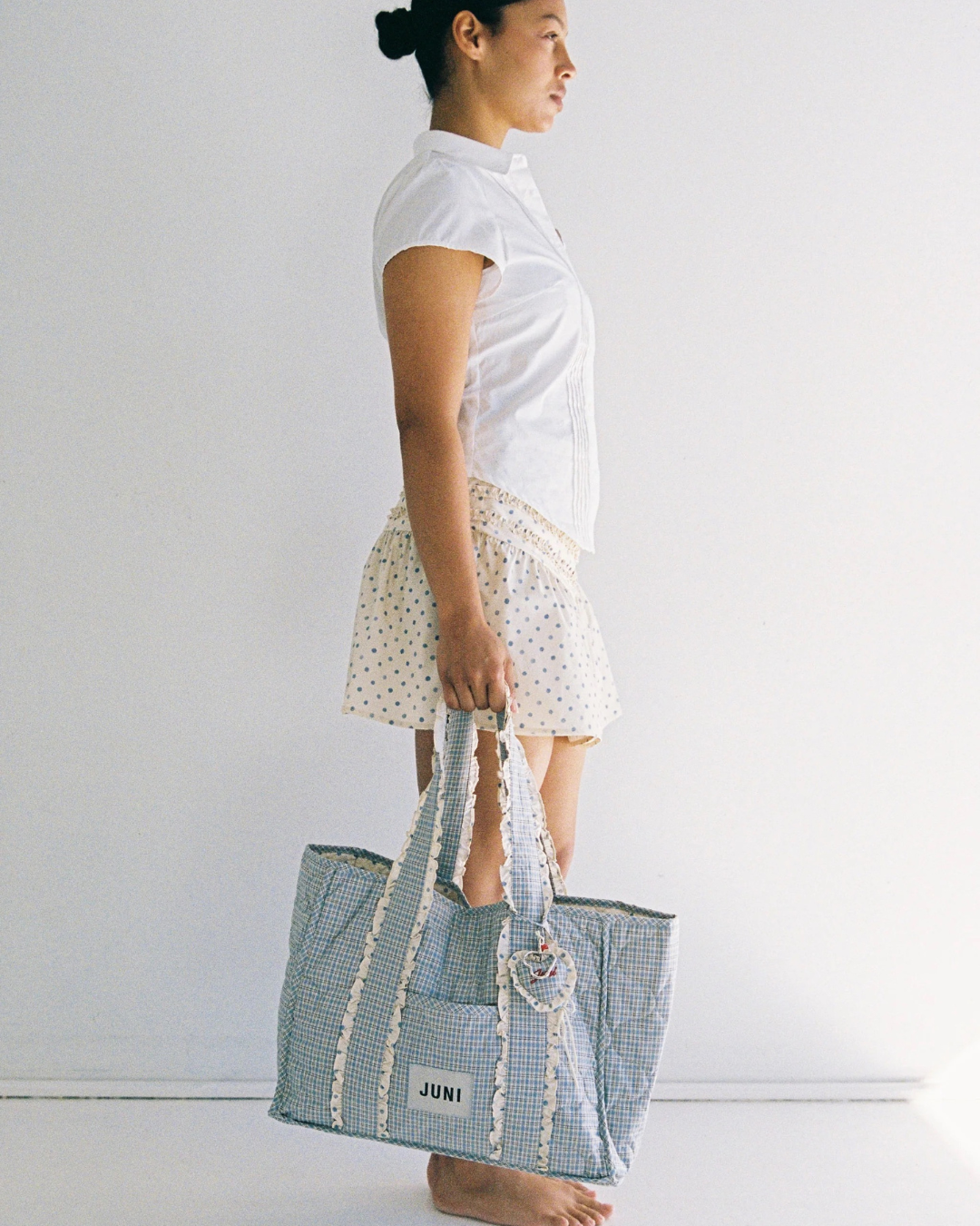 The Everything Bag - Blue Check by Juni