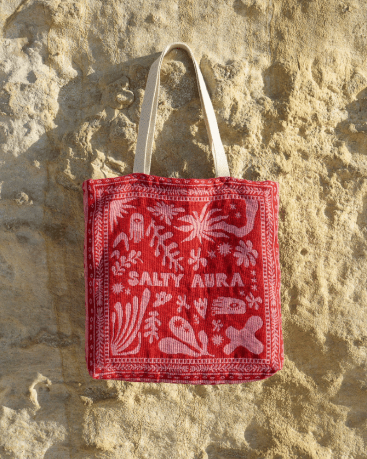 The Red Solace Bag - Salty Aura Tote Bag
