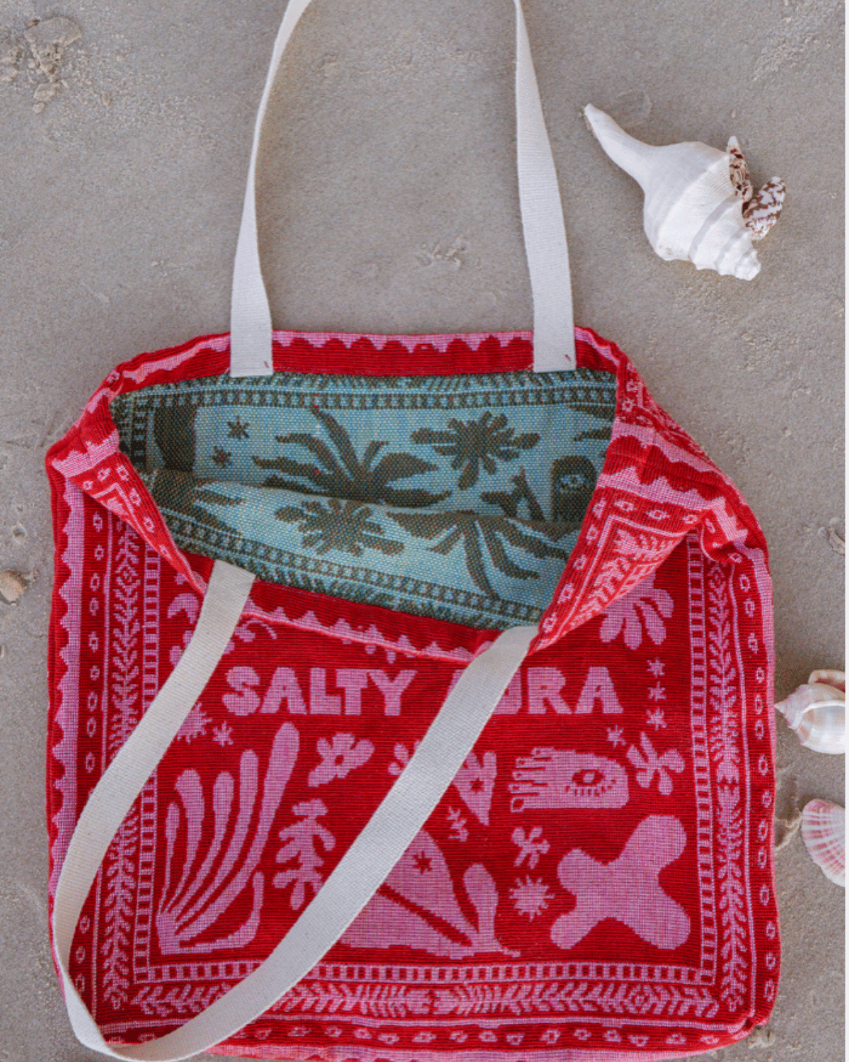 The Red Solace Bag - Salty Aura Tote Bag