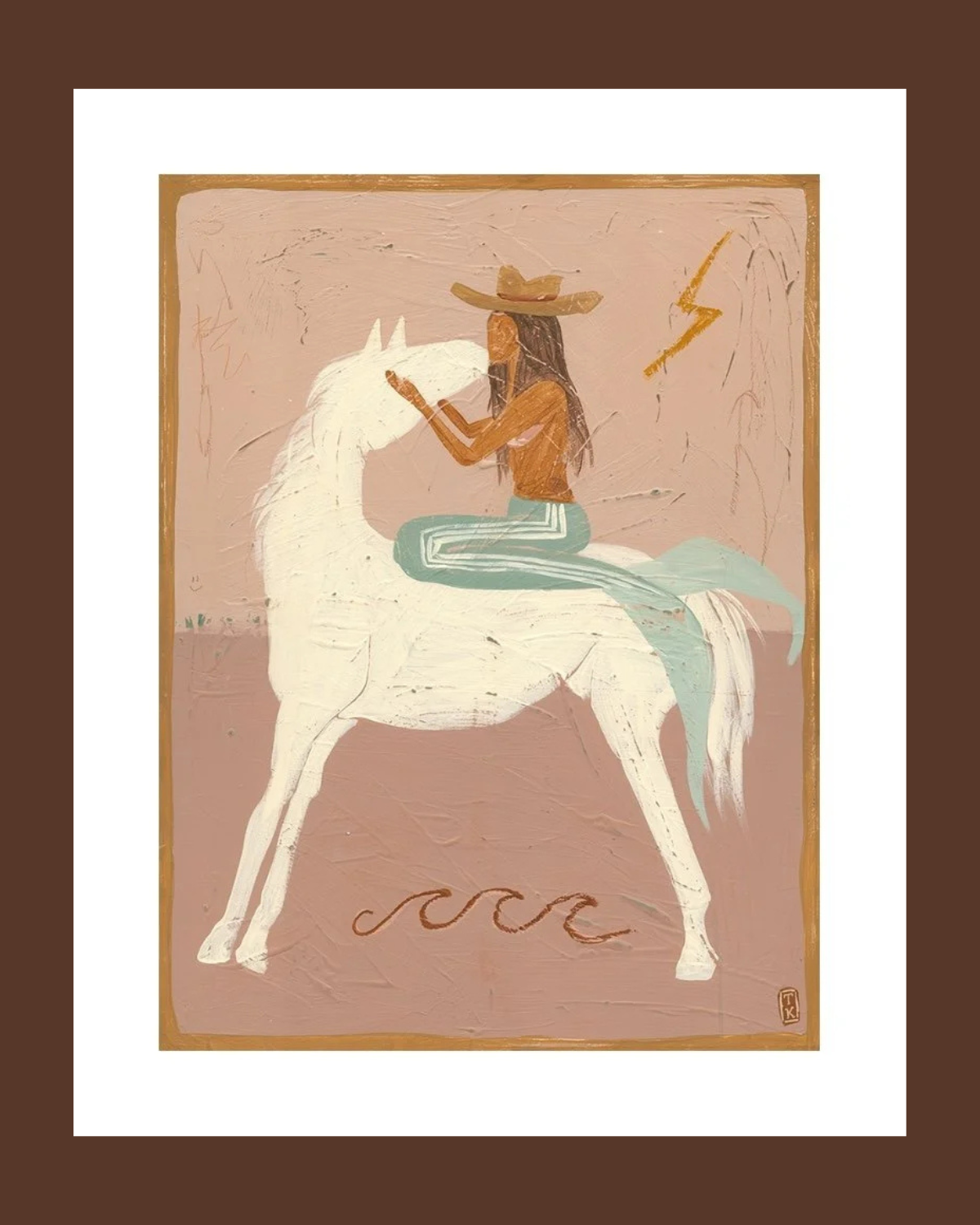 Through Thick or Thin Art Print by Tahnee Kelland