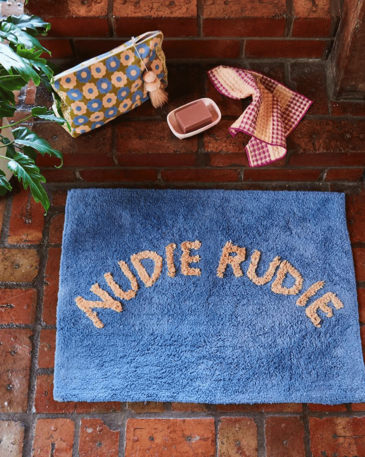 Tula Nudie Bath Mat by Sage & Clare in Cornflower