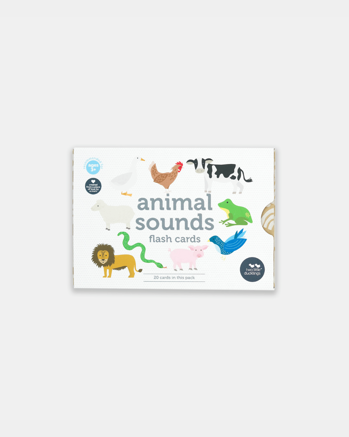 Animal Sound Flash Cards by Two Little Ducklings