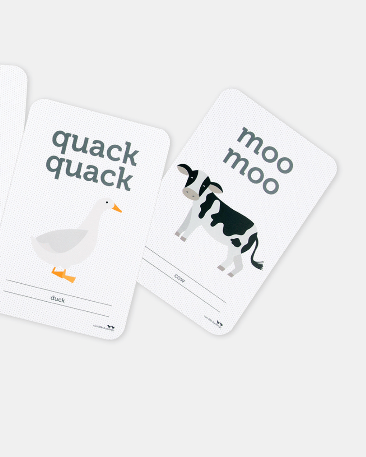 Animal Sound Flash Cards by Two Little Ducklings