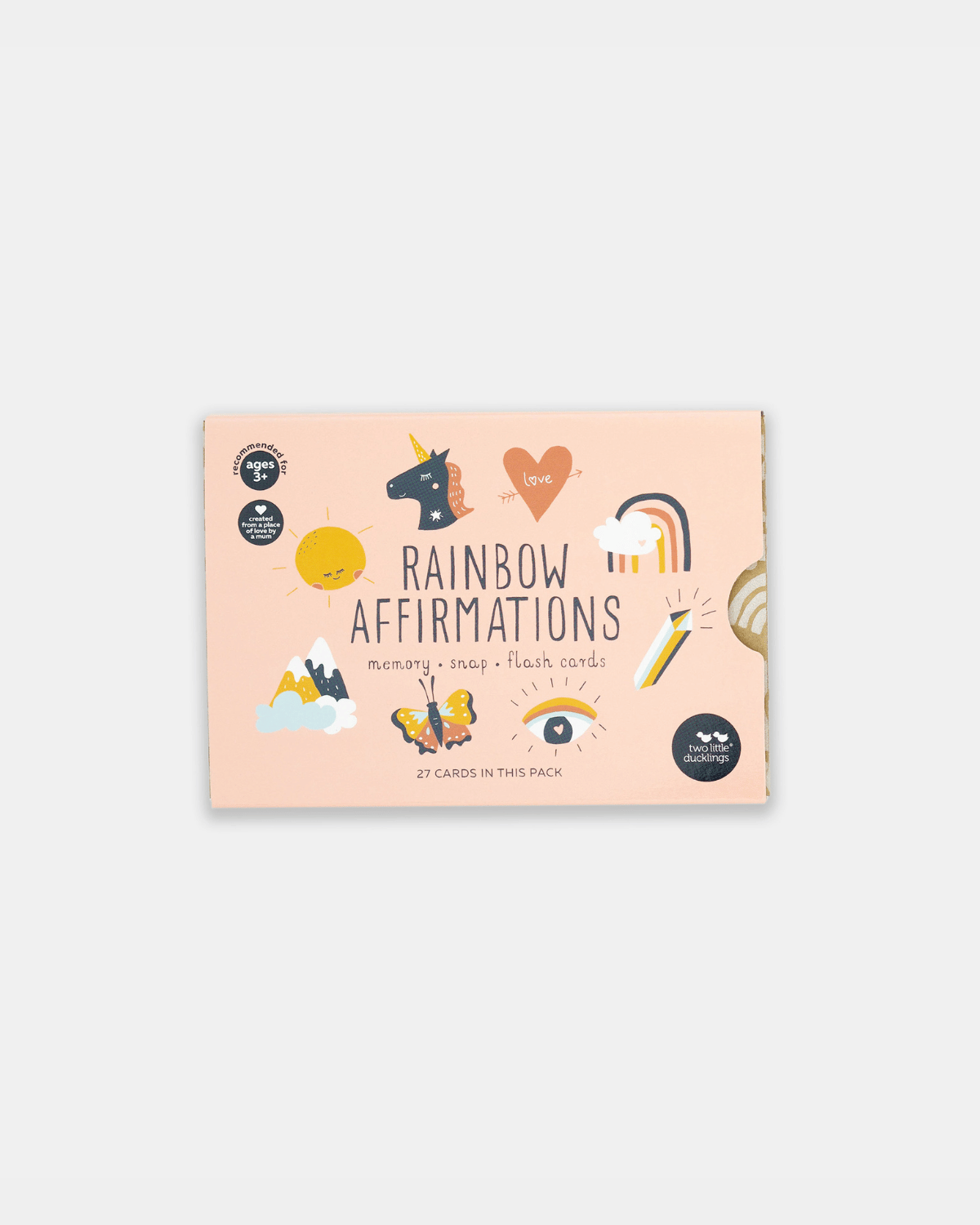 Rainbow Affirmations Snap and Memory Game by Two Little Ducklings