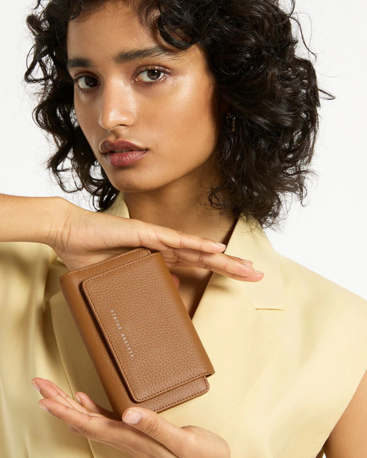 Status Anxiety Visions Leather Wallet - Camel