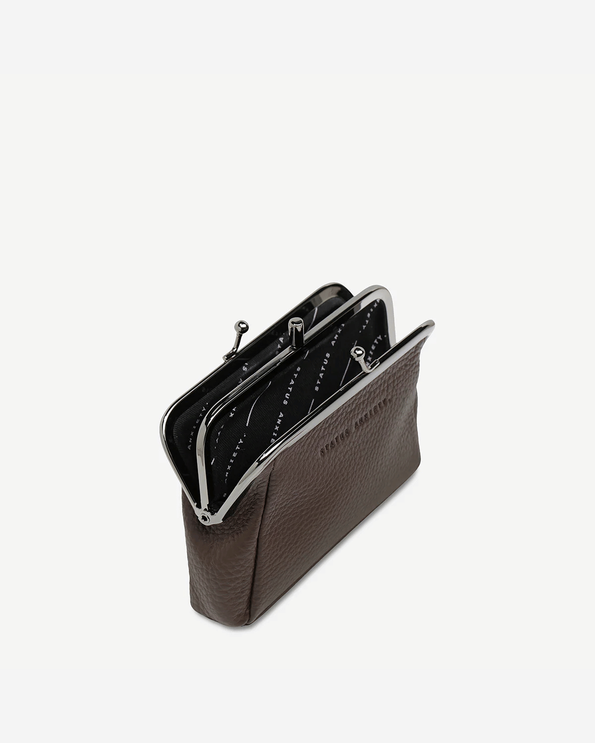 Status Anxiety Volatile Leather Purse - Cocoa