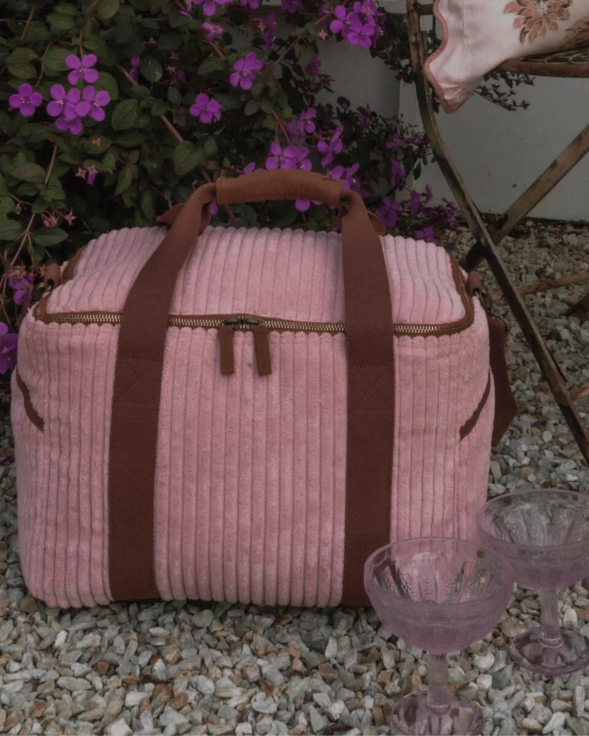 Wandering Folk Cord Insulated Cooler Bag - Orchid (Large) 🌸