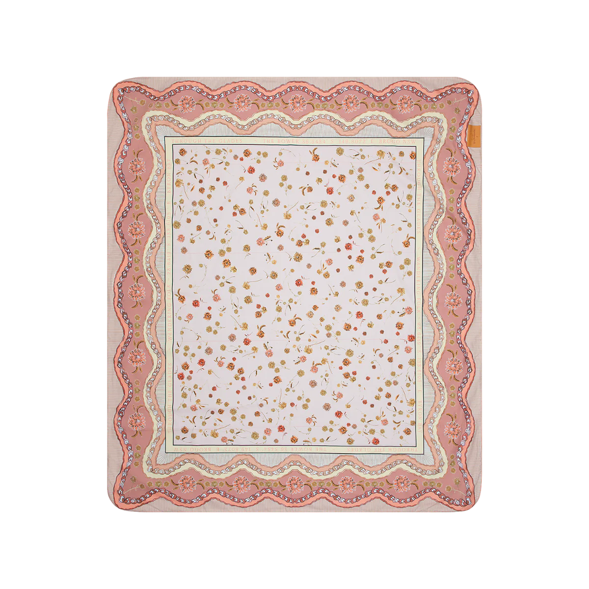 wandering folk dahlia picnic rug rose polly and co