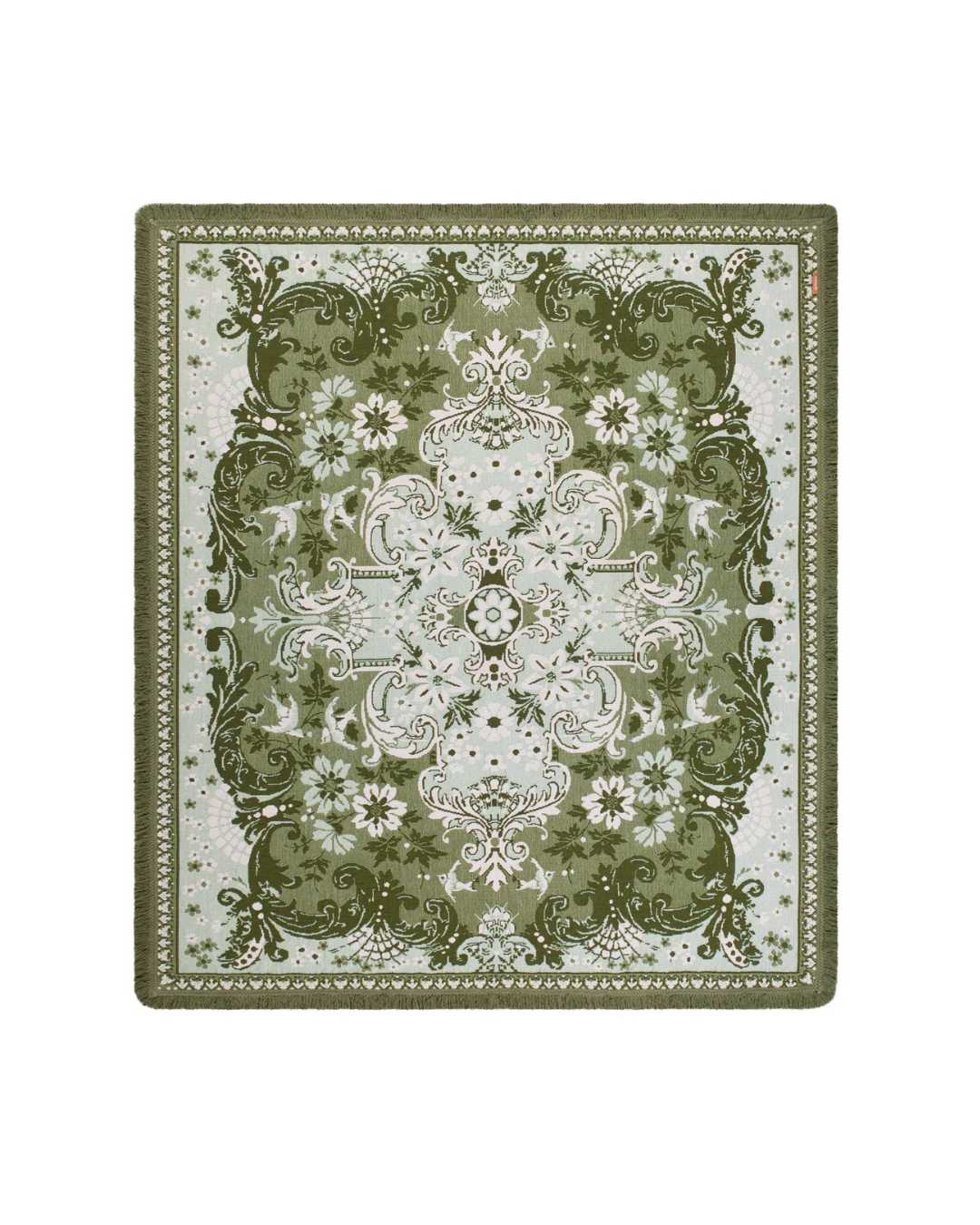 Wandering Folk Woven Picnic Throw - Ginger