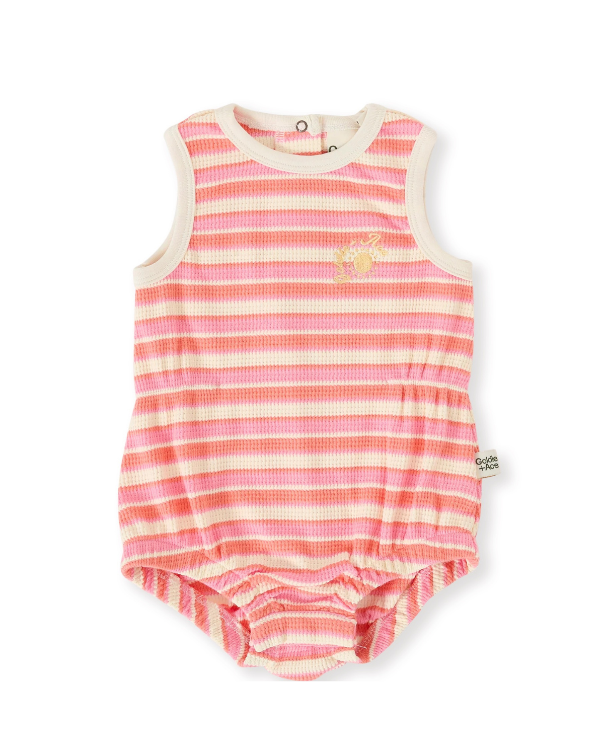 Goldie + Ace - Watermelon Stripe Bubble Romper