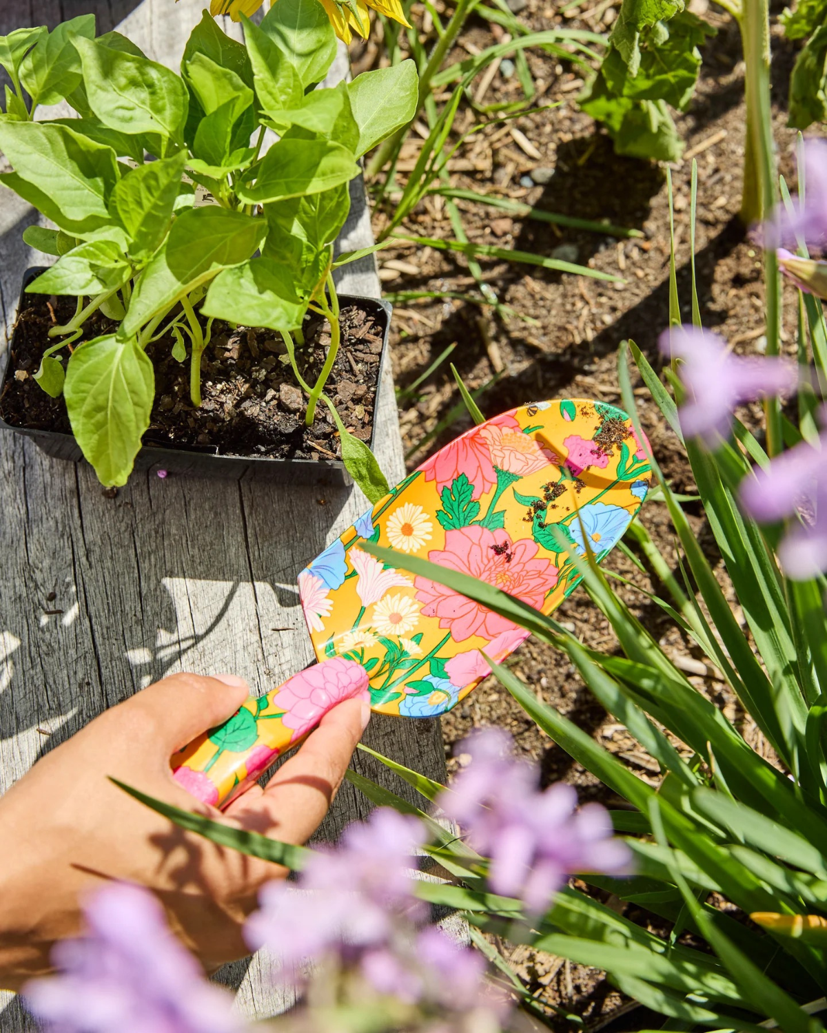 Kip&Co Follow The Sun Yellow Garden Tools & Gloves Set