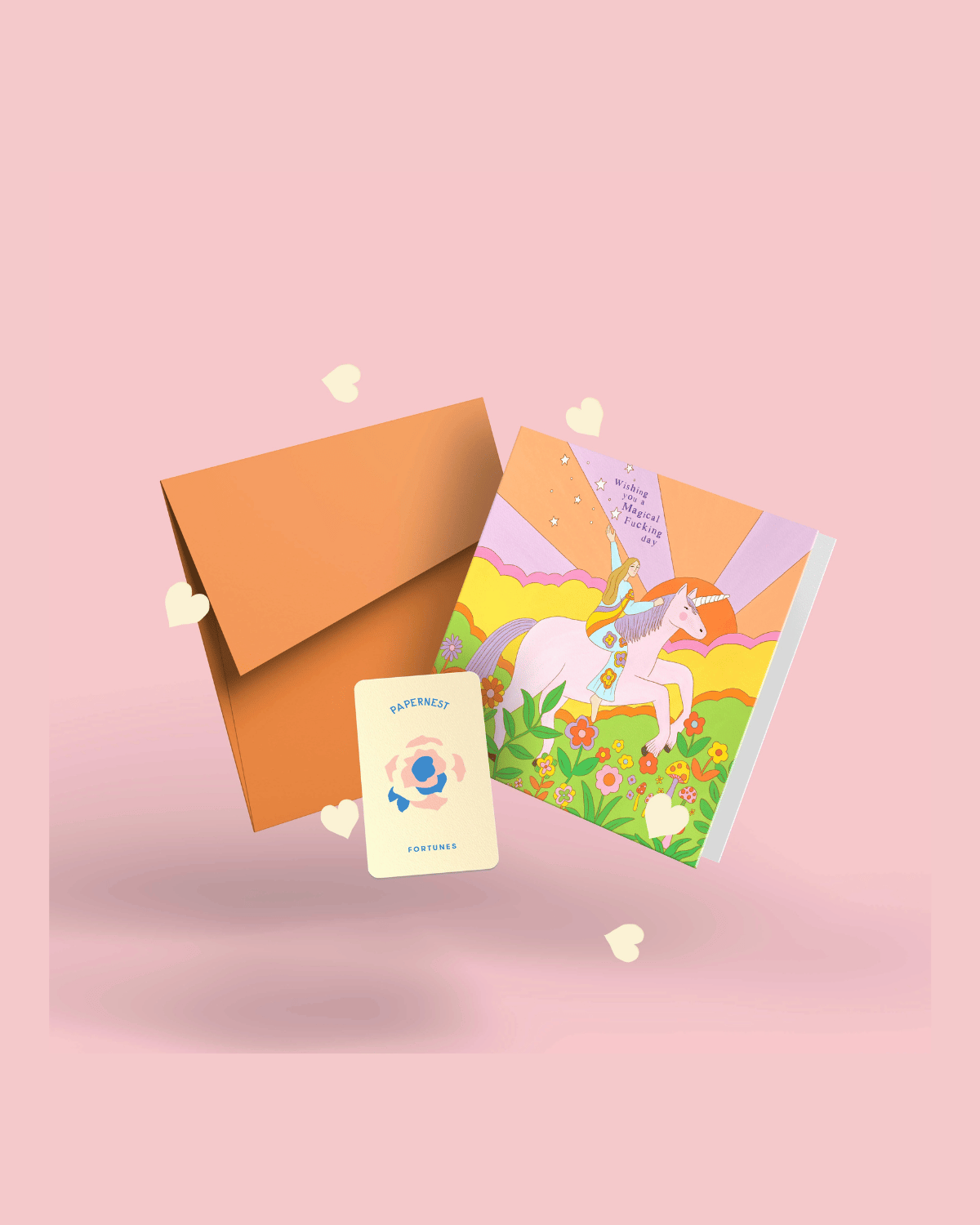 Wishing You A Magical Fucking Day Card by Constanza Goeppinger