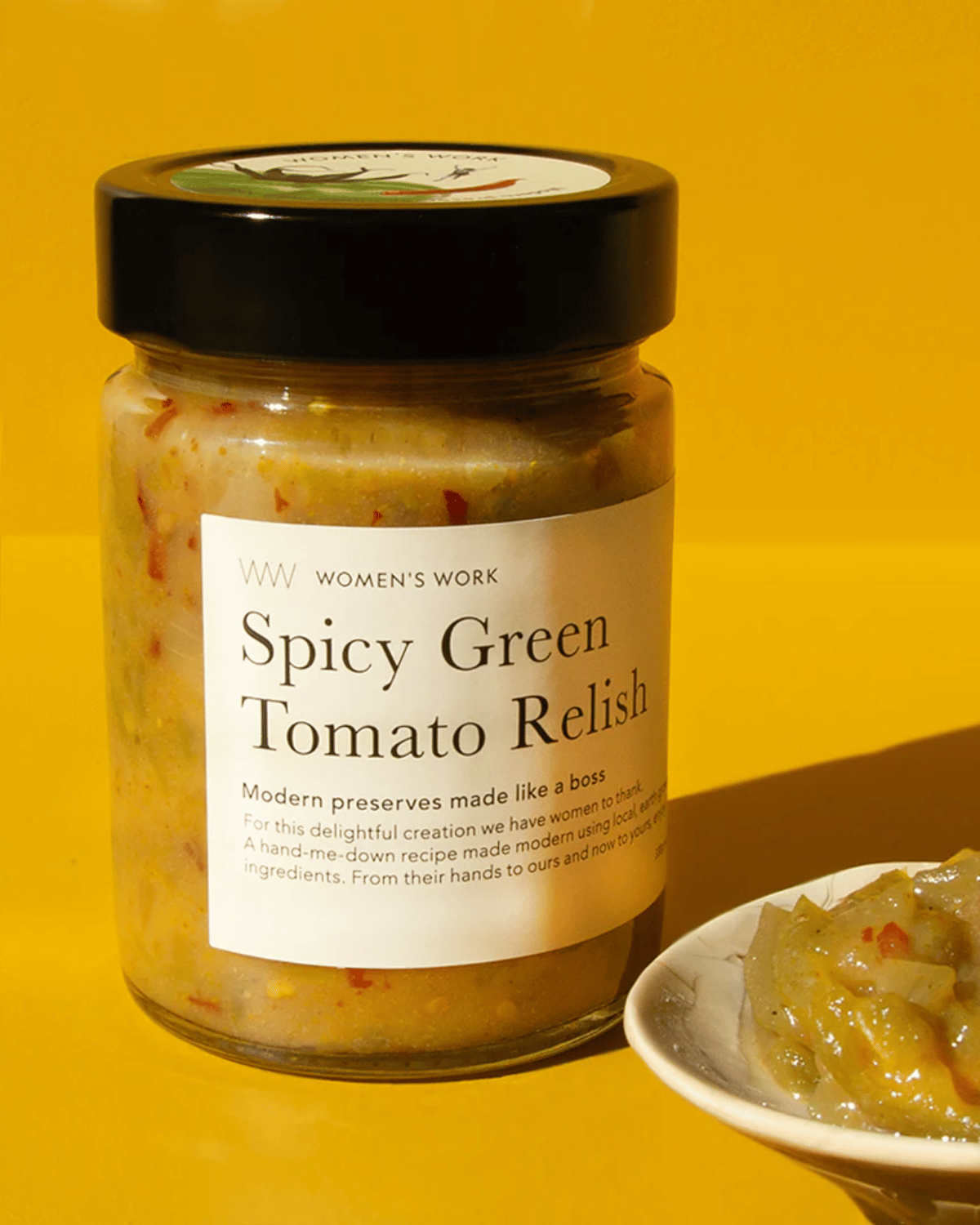 Spicy Green Tomato Relish by Women&