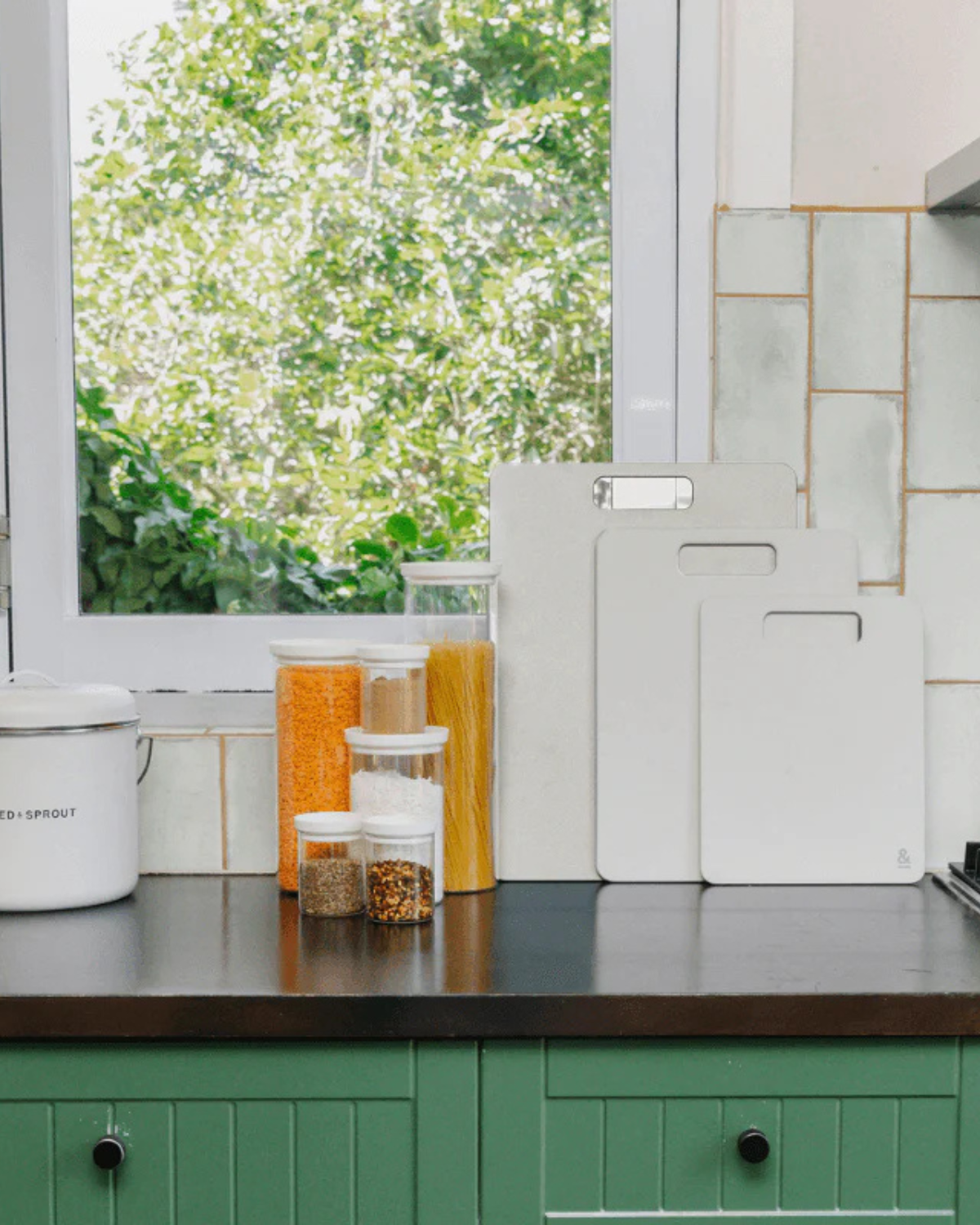 Wood Fibre Chopping Board Trio - Mushroom