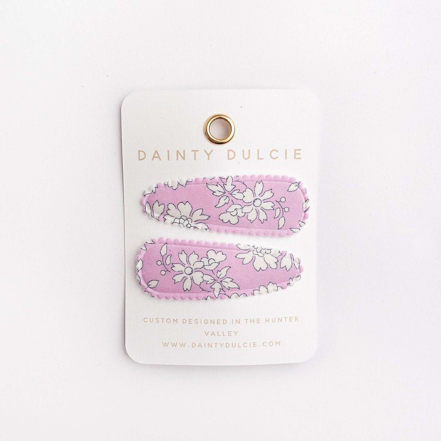 pink kids hair clips by dainty dulcie