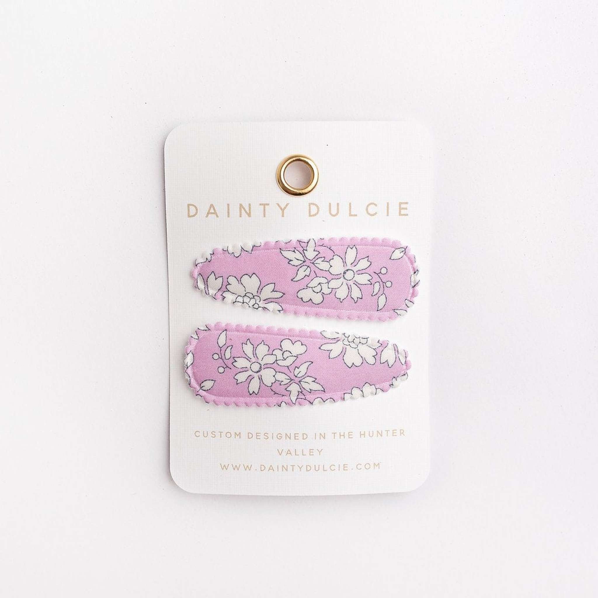 pink kids hair clips by dainty dulcie