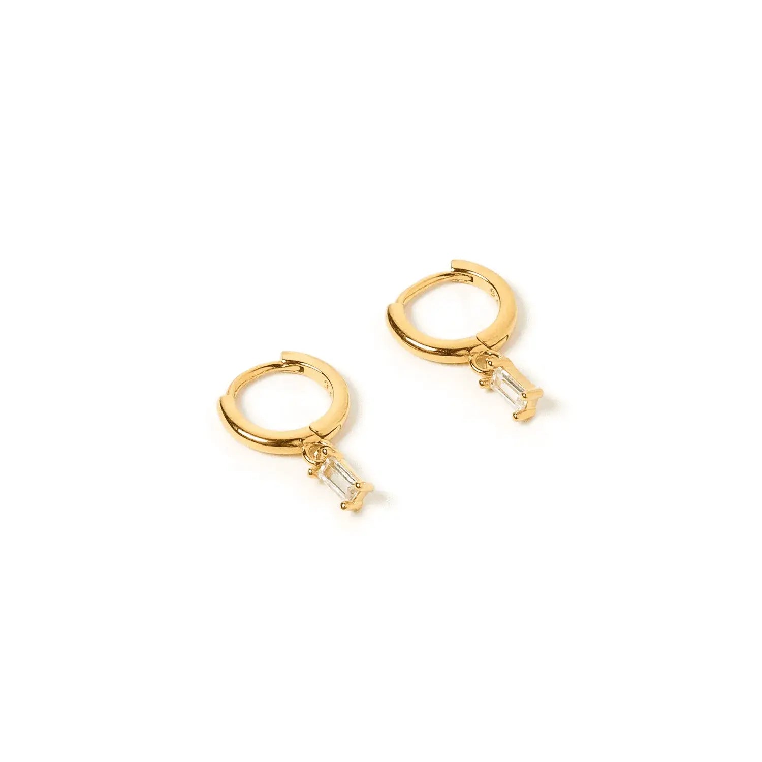 arms of eve pip gold charm zirconia earrings