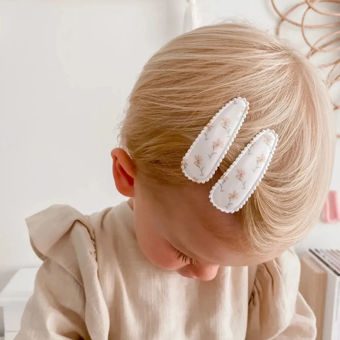 Kids Fabric Hair Clips by Dainty Dulcie - Dandelion