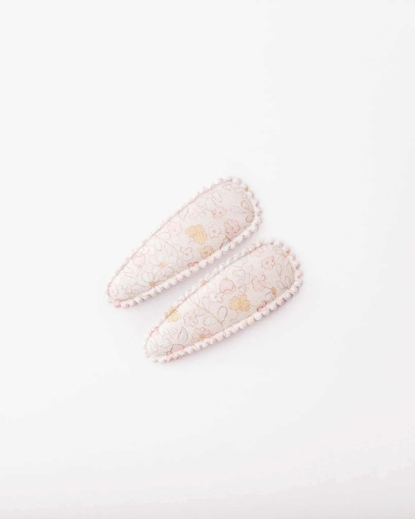 Kids Pastel Floral Fabric Hair Clips by Dainty Dulcie - Jolene