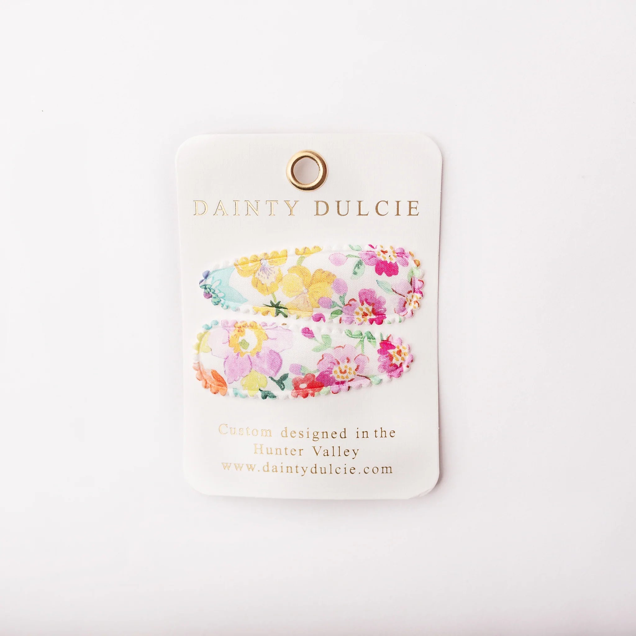 Kids Fabric Hair Clips by Dainty Dulcie - Violet