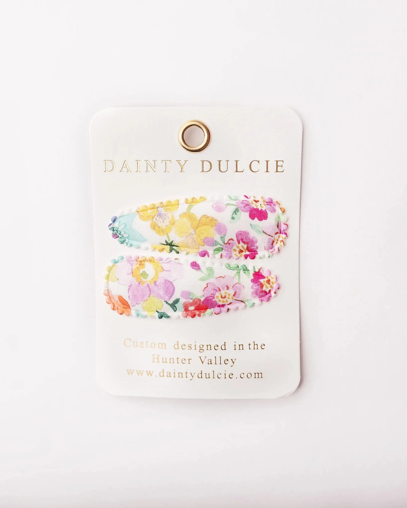 Kids Fabric Hair Clips by Dainty Dulcie - Violet