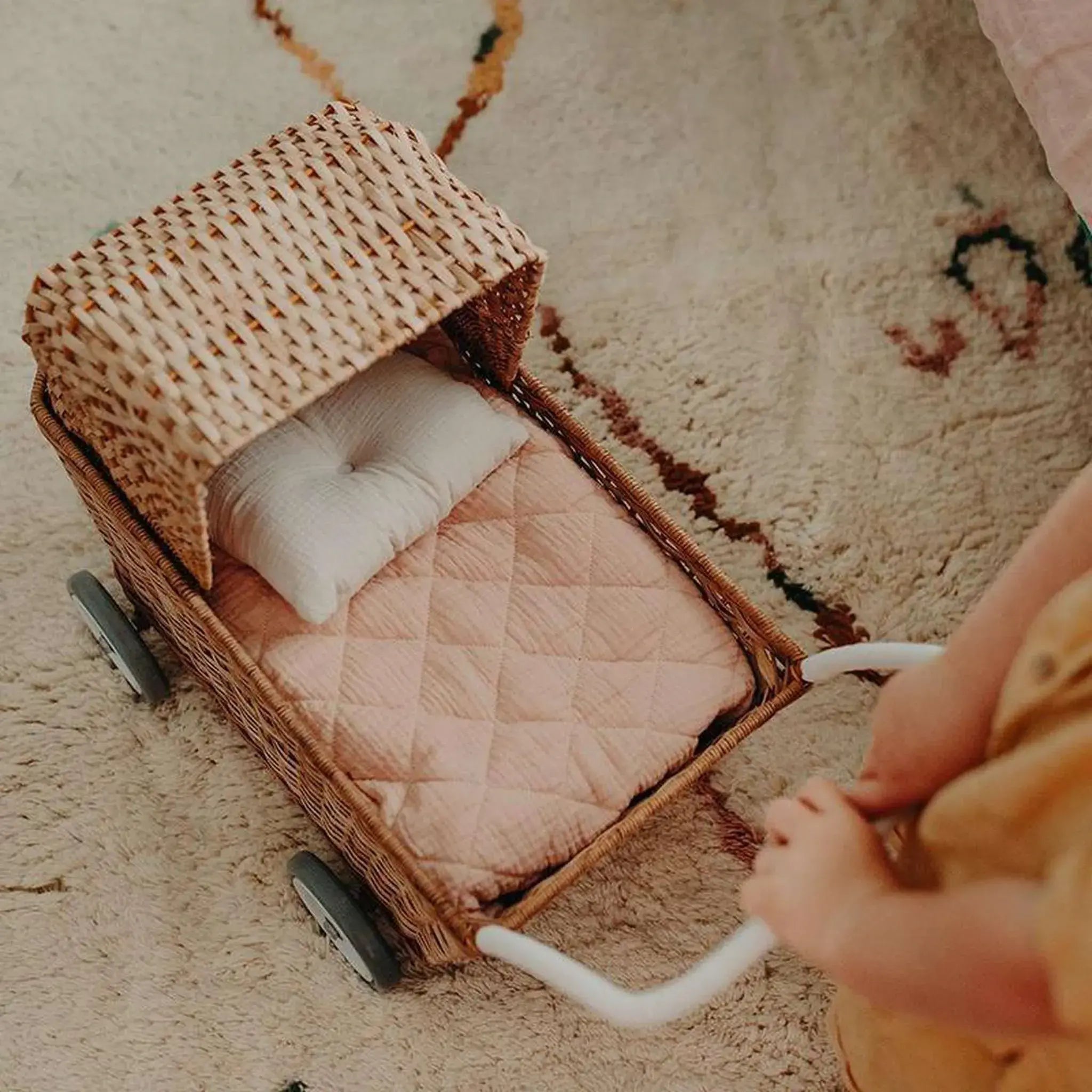 Rattan Strolley by Olli Ella in Natural