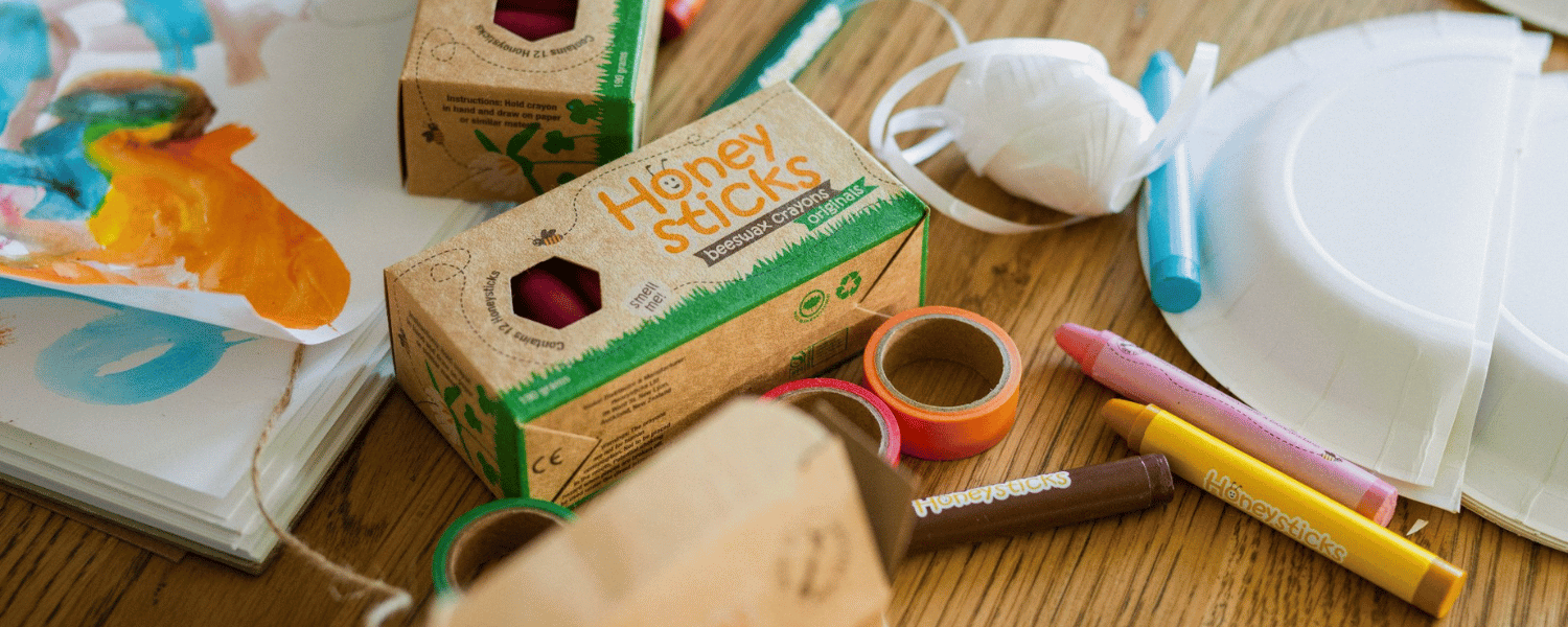 HONEYSTICKS ❘ Natural Beeswax Crayons & Watercolour Paints for Kids