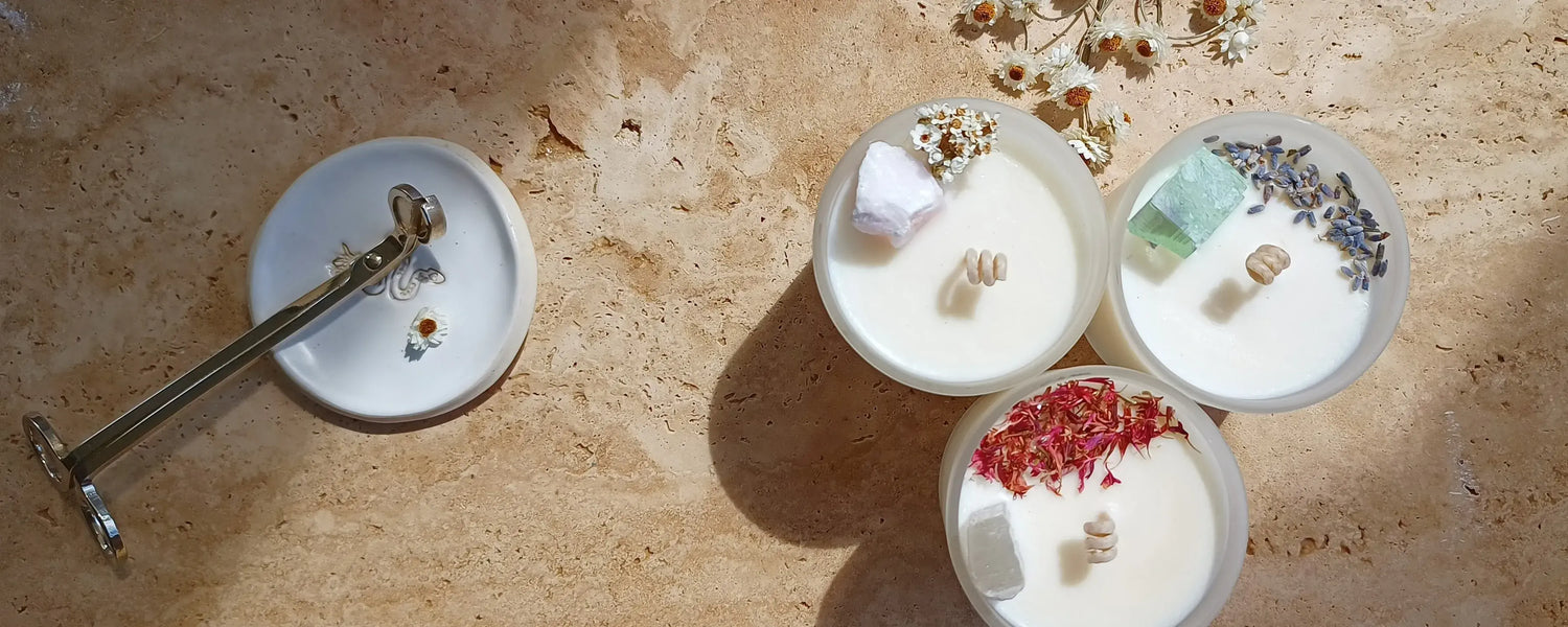 Floral Crystal Candles - Muswellbrook Florist - Polly &amp; Co and Hello Fleur