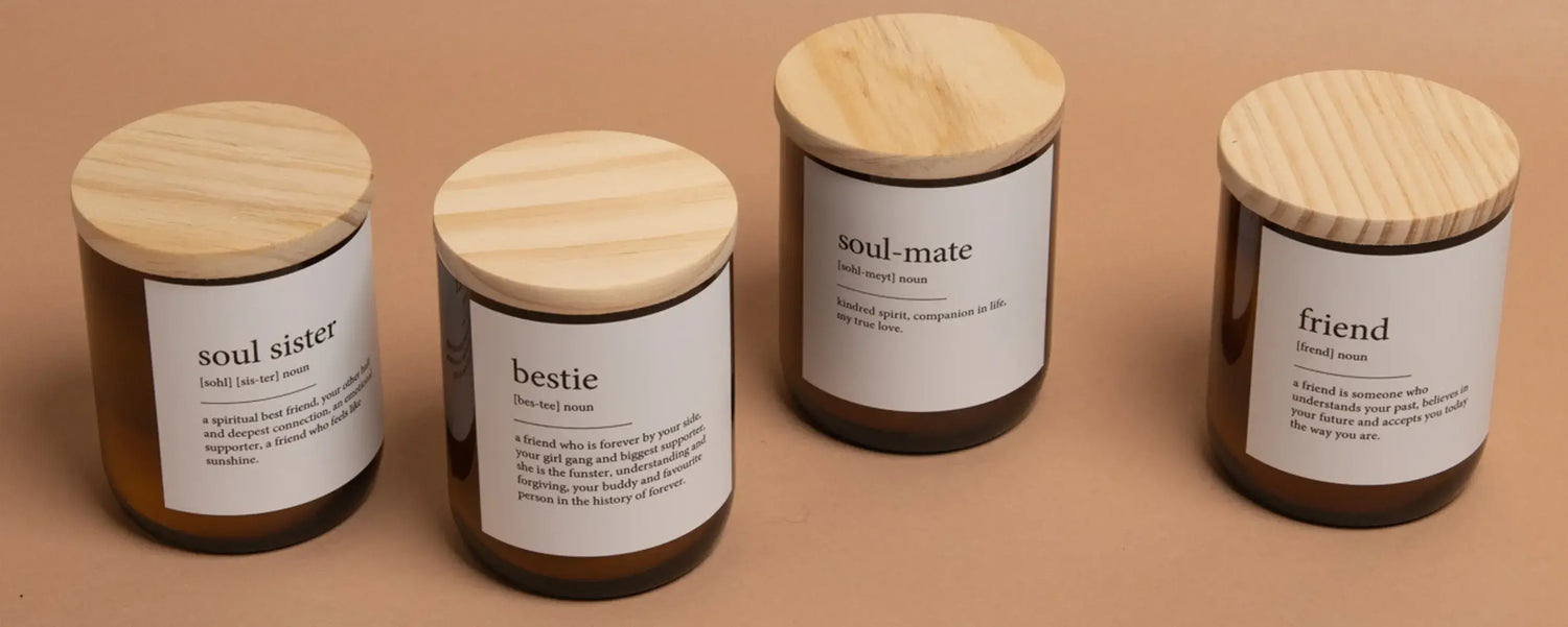 THE COMMONFOLK COLLECTIVE l Dictionary Quote Candles &amp; Feel Good Gifts