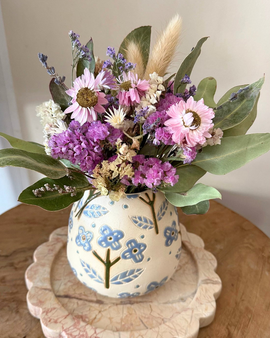 DRIED FLOWER VASE ❘ Blue Floret