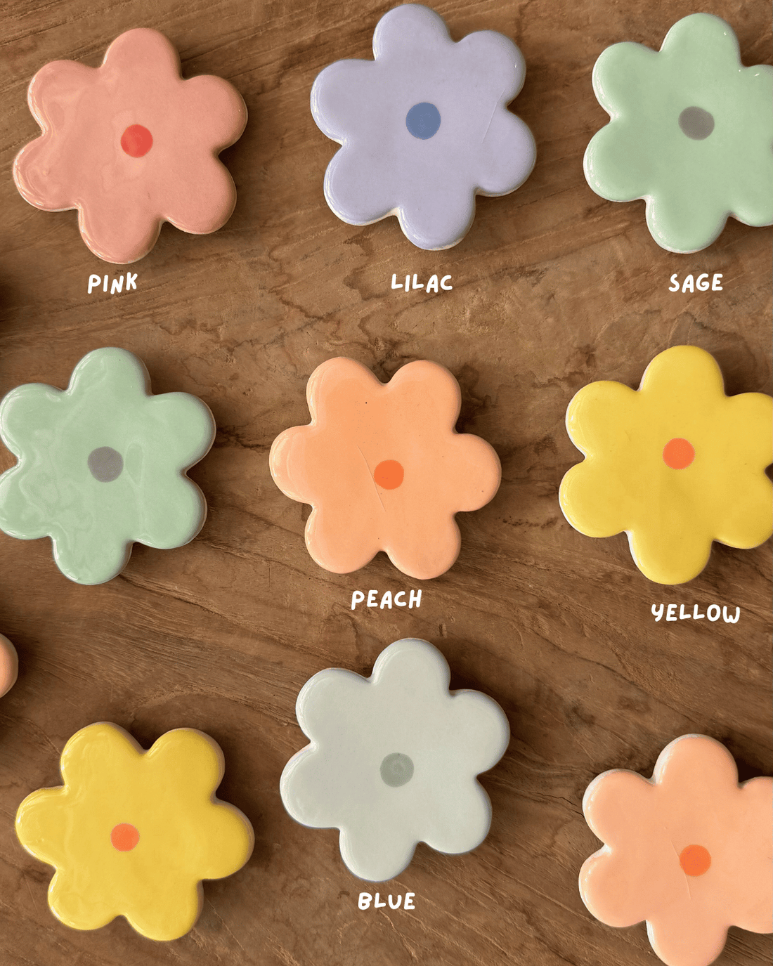 Ceramic Flower Magnet