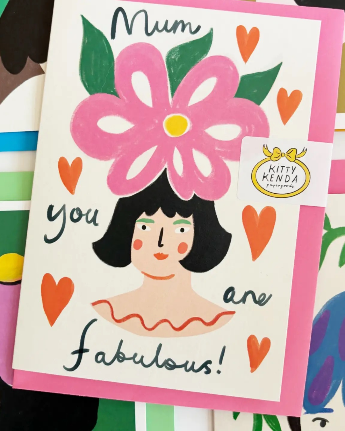 Birthday Card - Mum Flower Hat