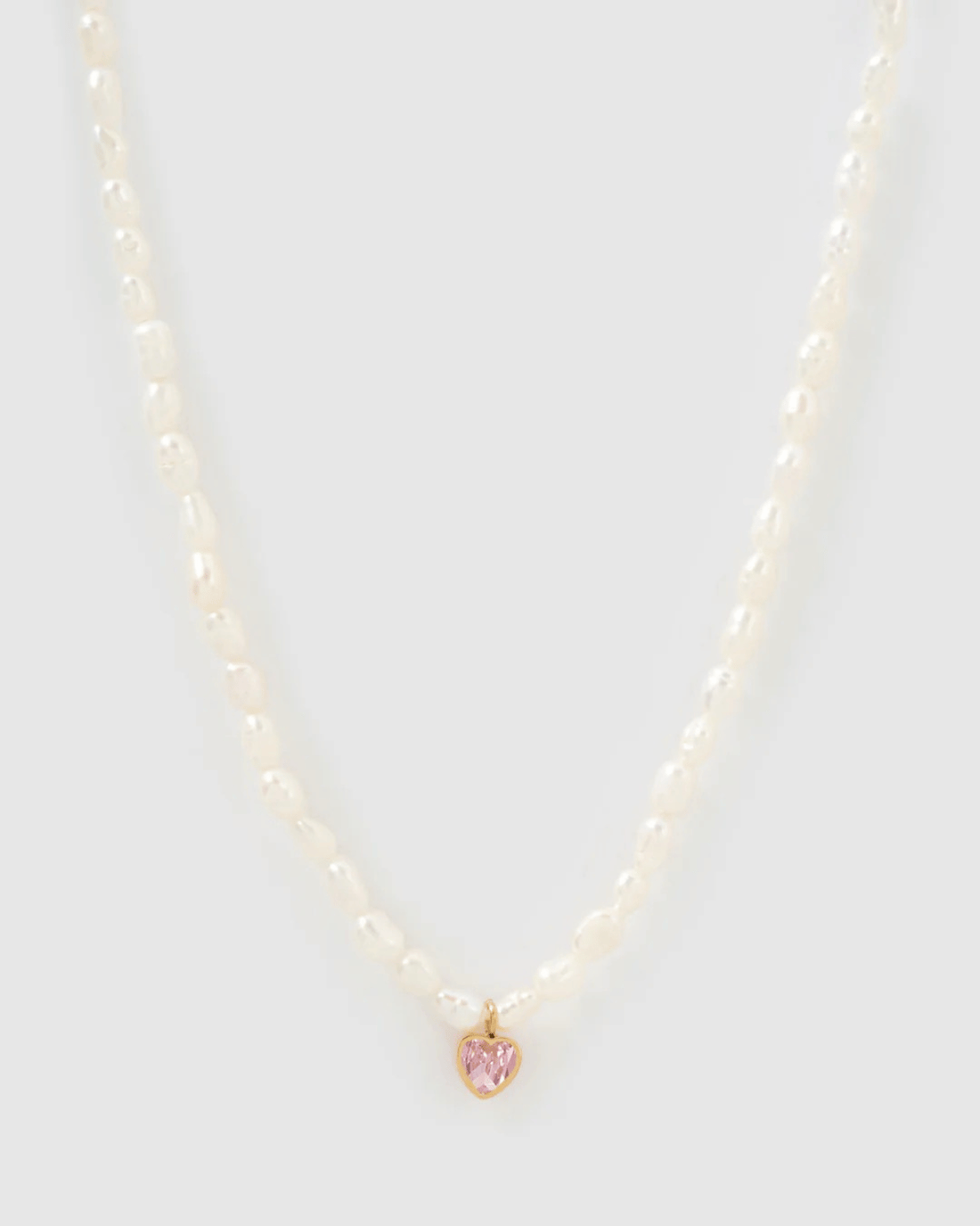 KIKI PEARL HEART NECKLACE