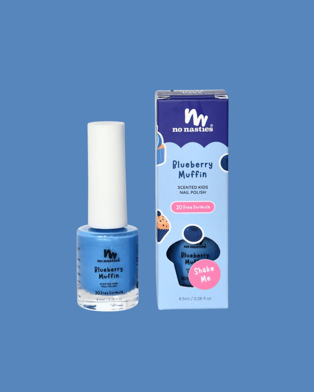 Water-Based Kids Nail Polish - Blueberry Muffin