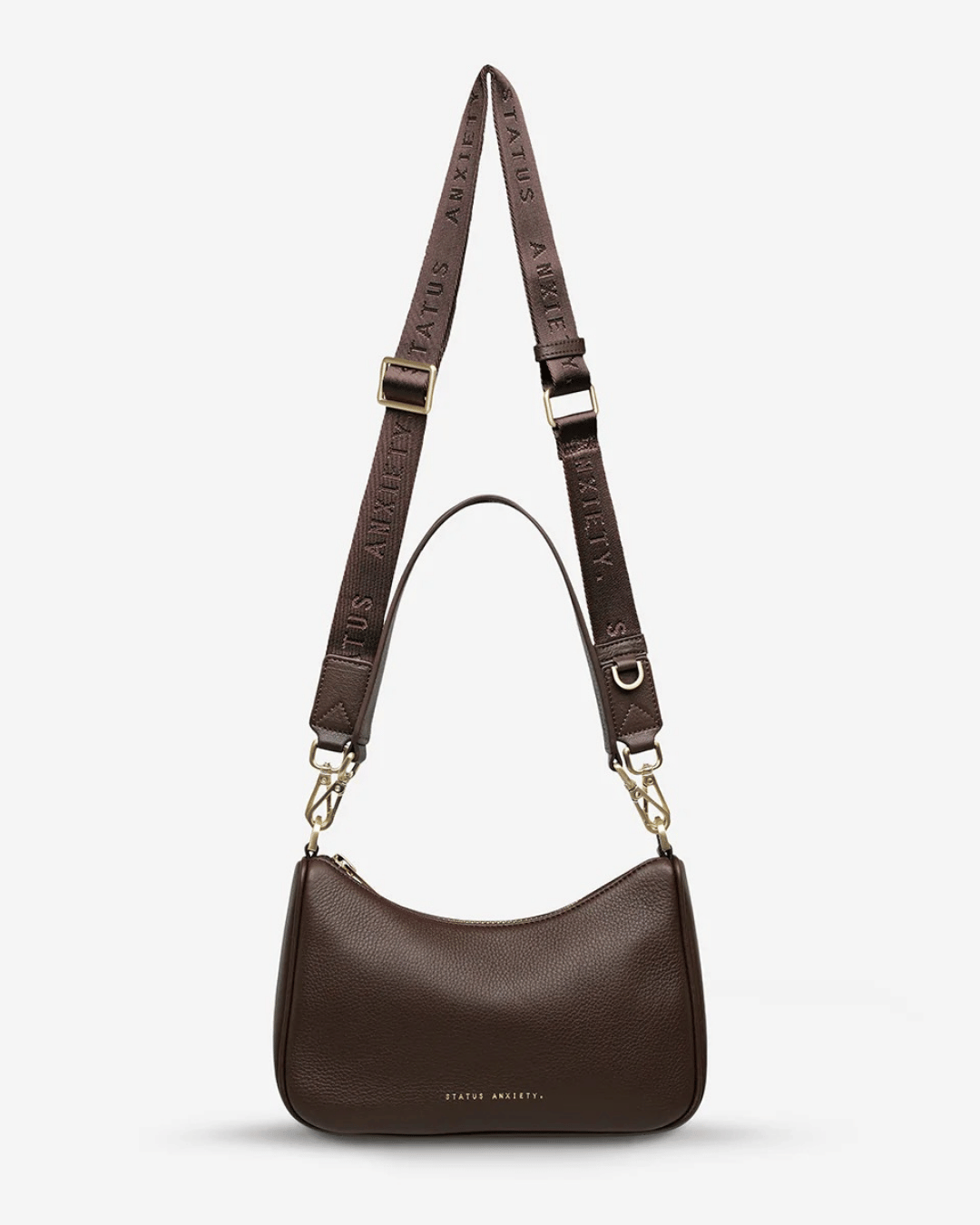 Look Both Ways Bag - Cacoa/Brushed gold