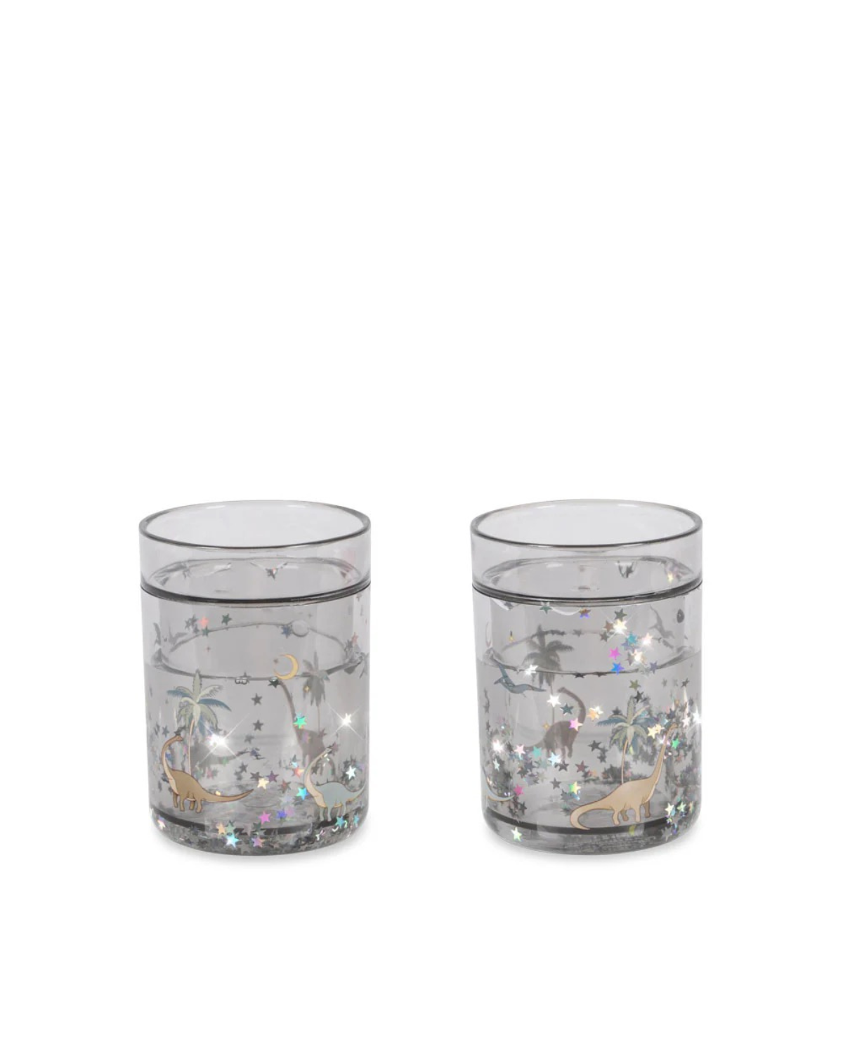2 Pack Glitter Cups - Dino by Konges Sløjd