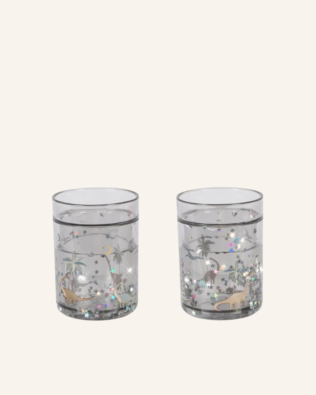 KONGES SLØJD ❘ 2 Pack Glitter Cups - Dino