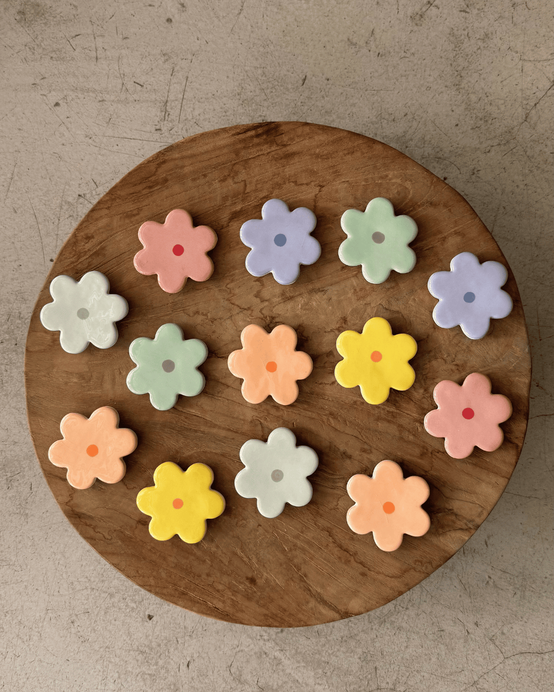 Ceramic Flower Magnet