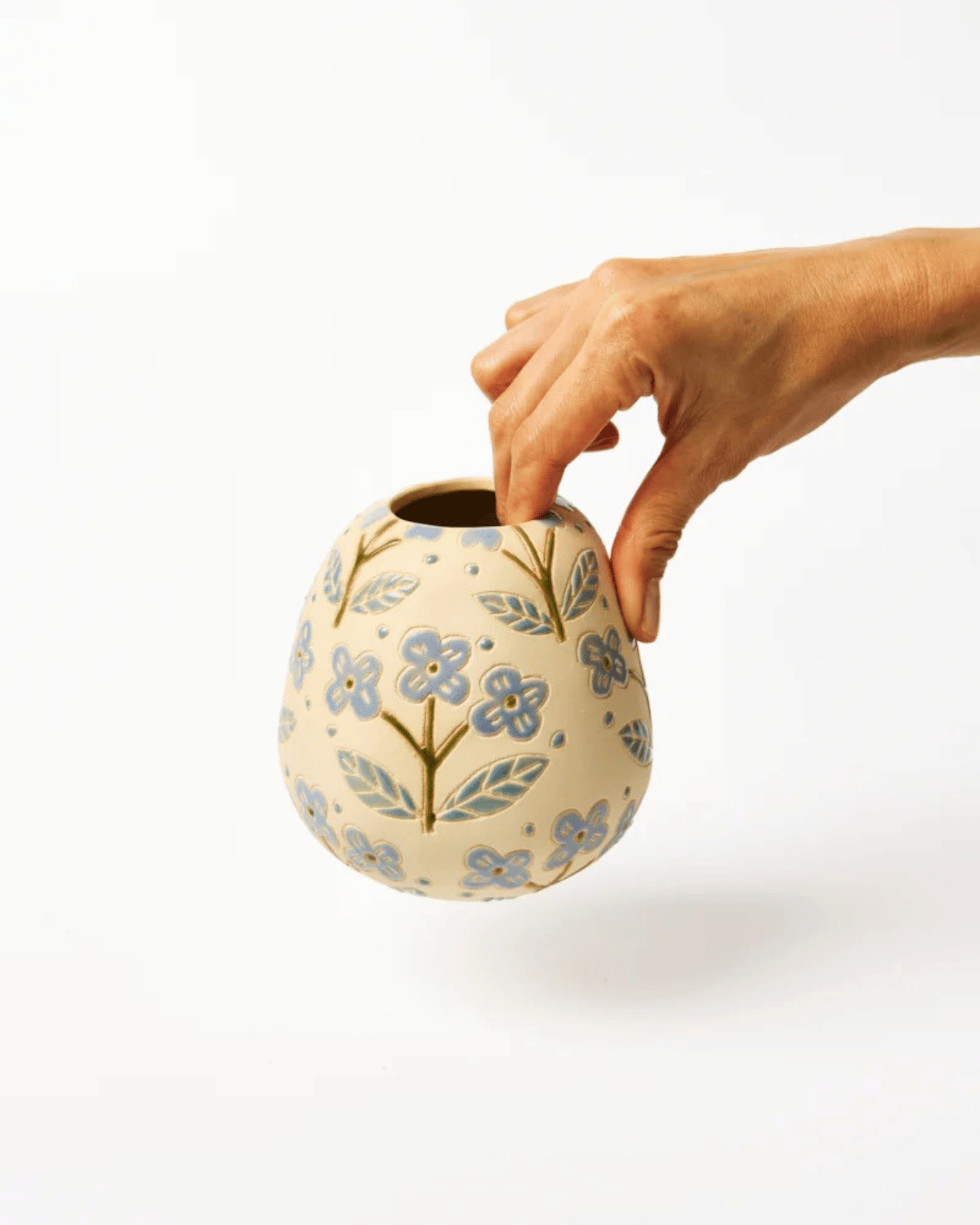 Pollen Blue Floret Vase
