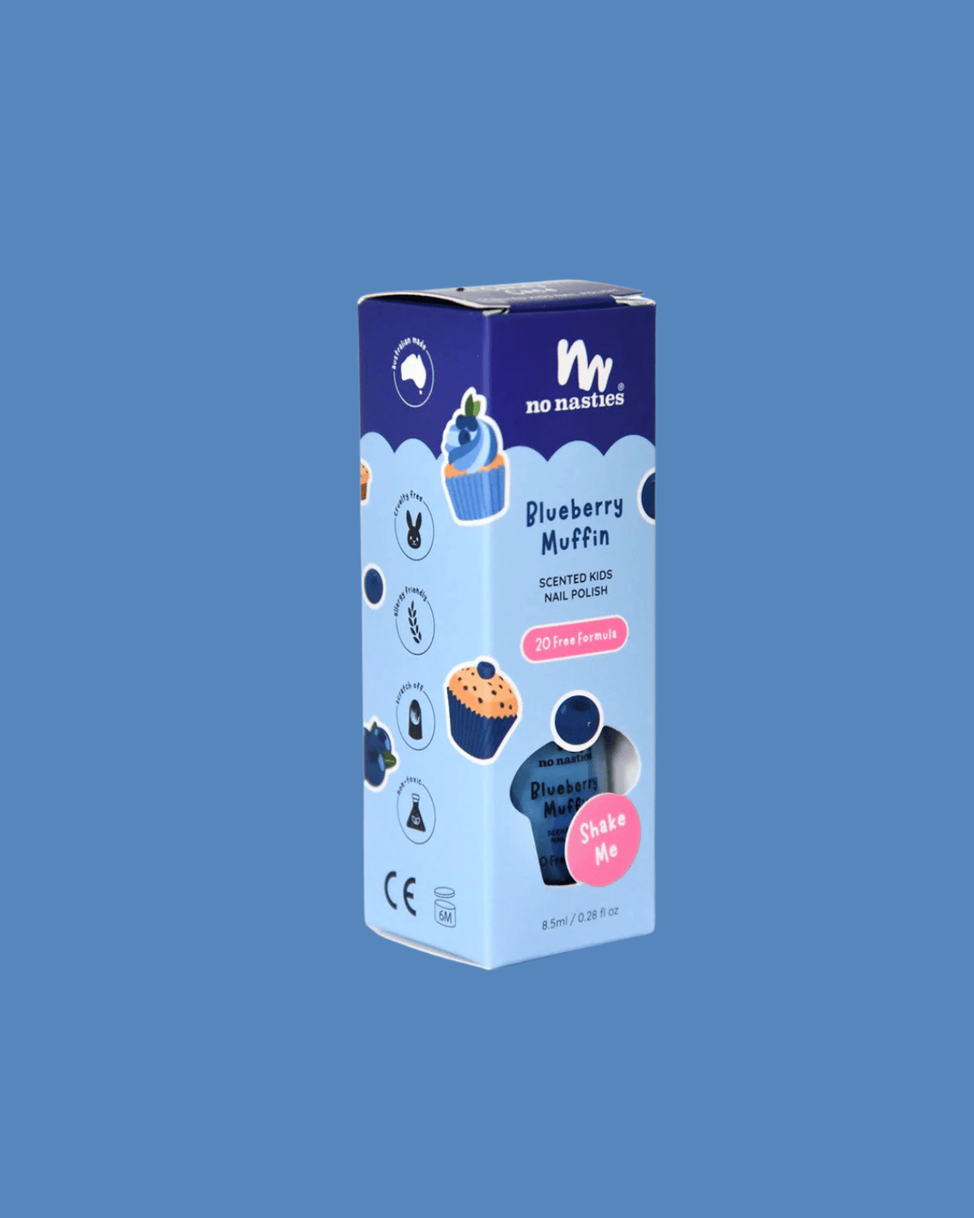 Water-Based Kids Nail Polish - Blueberry Muffin