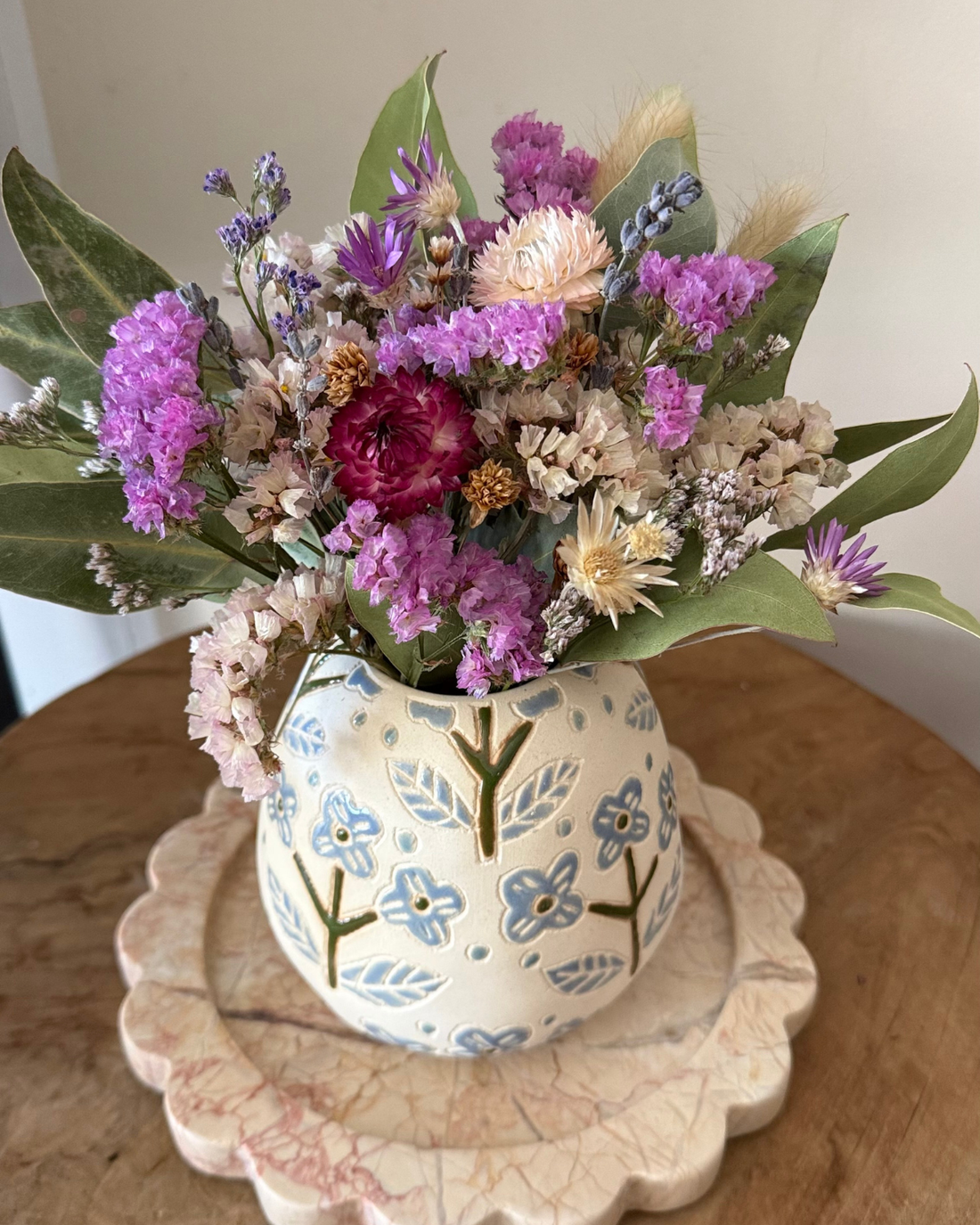 DRIED FLOWER VASE ❘ Blue Floret